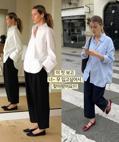 멋스러운 스판 밴딩 배기슬랙스