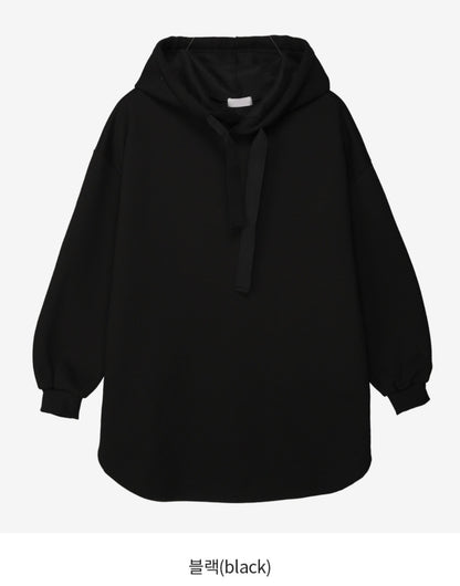 심플 후드박시핏 미니원피스