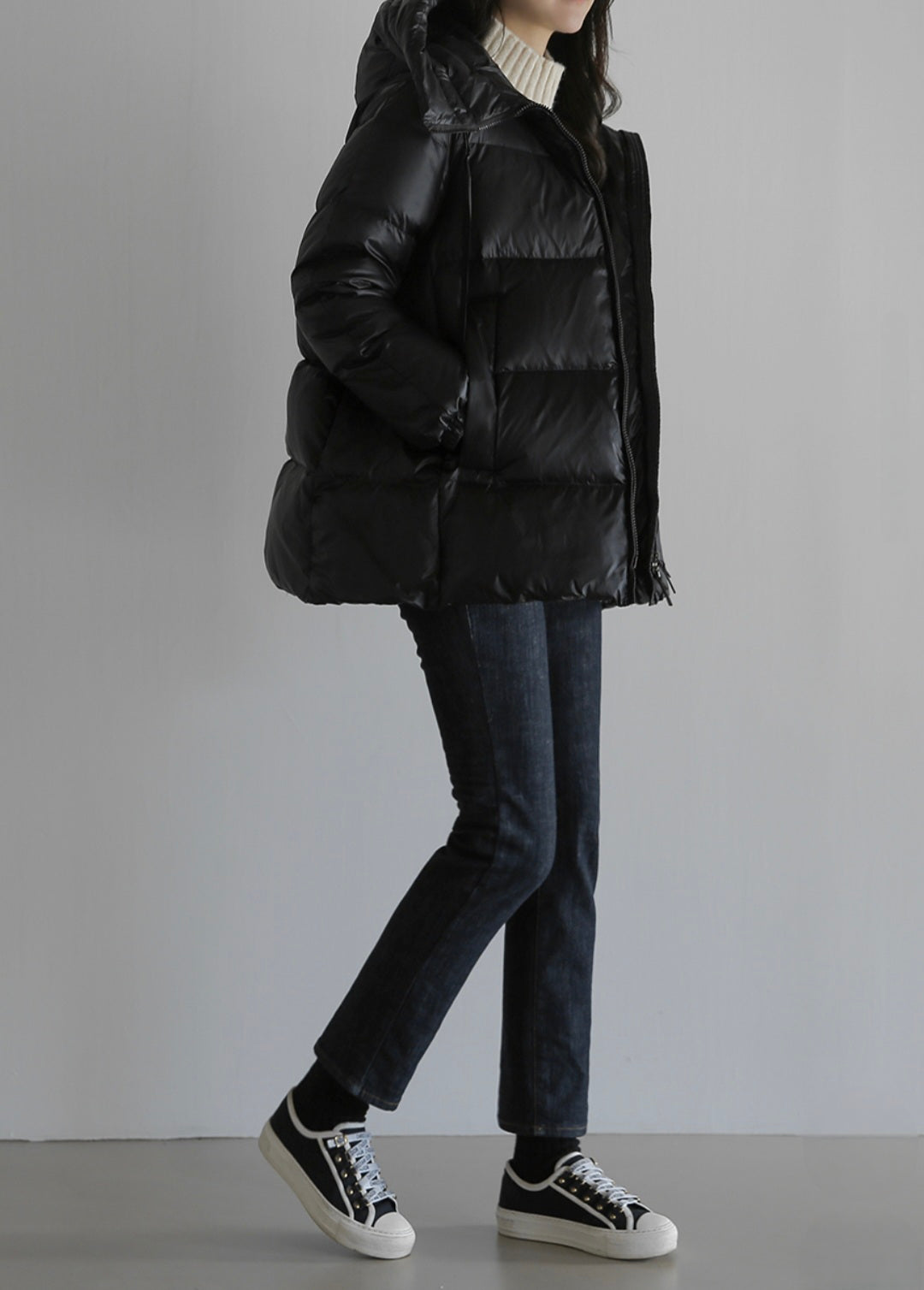 아방 패딩 duck down 100%