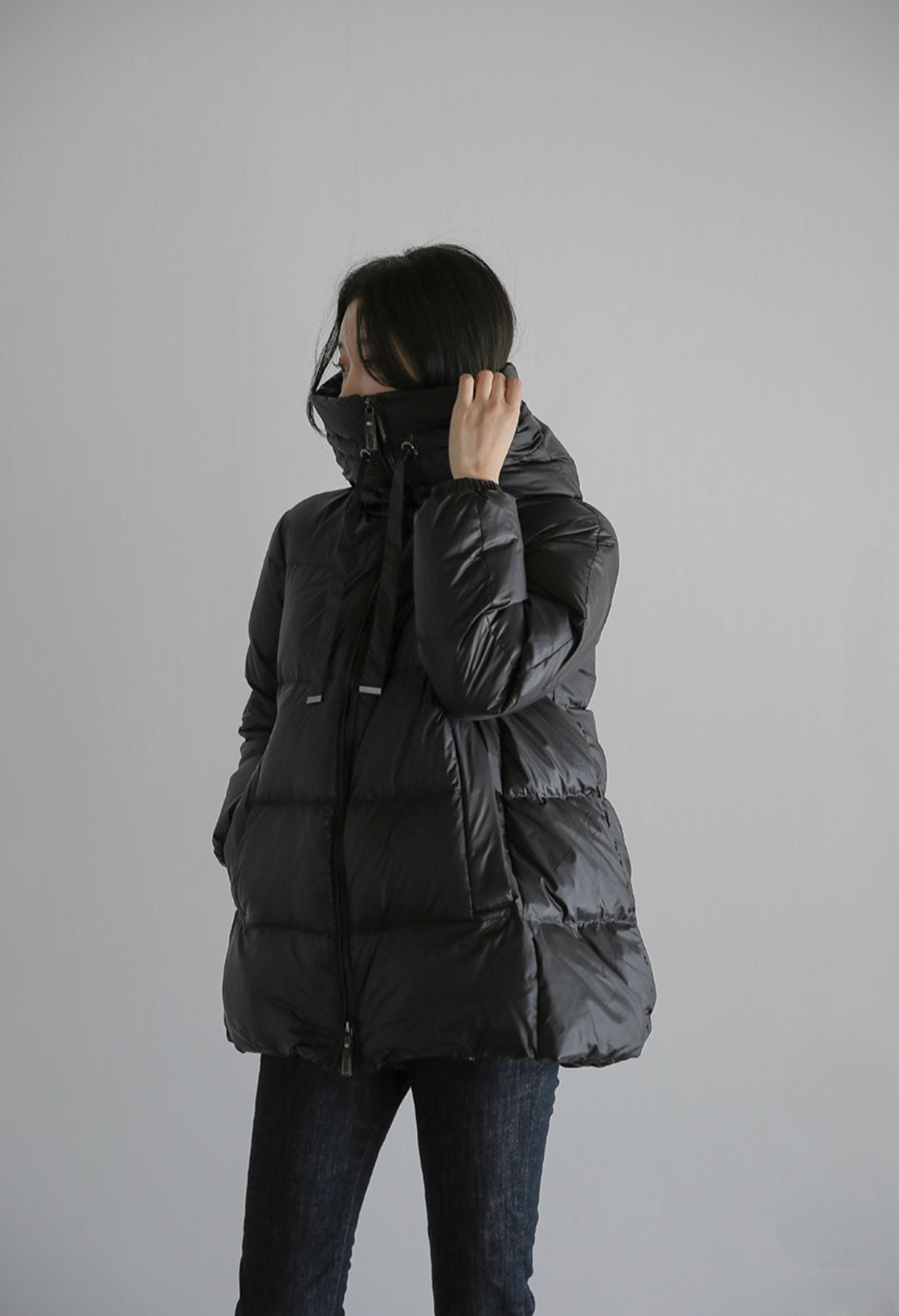 아방 패딩 duck down 100%