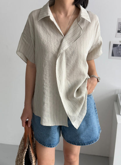 린넨 셔츠 블라우스