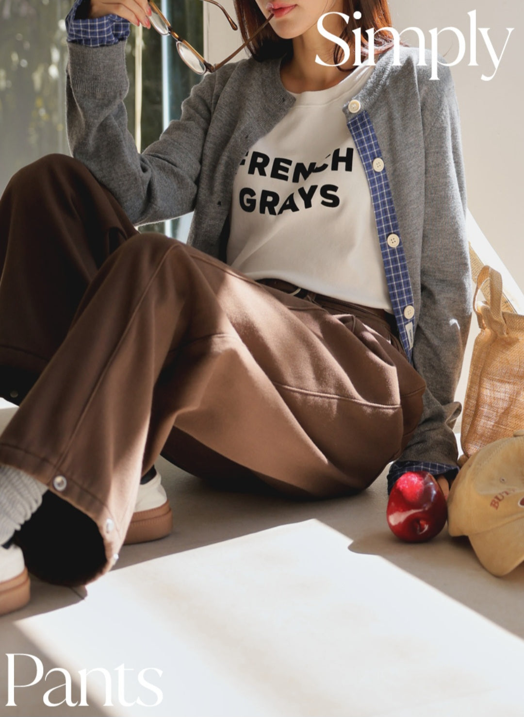 (NEW) 폴딩 코튼 와이드 청바지 S-2XL 3단기장