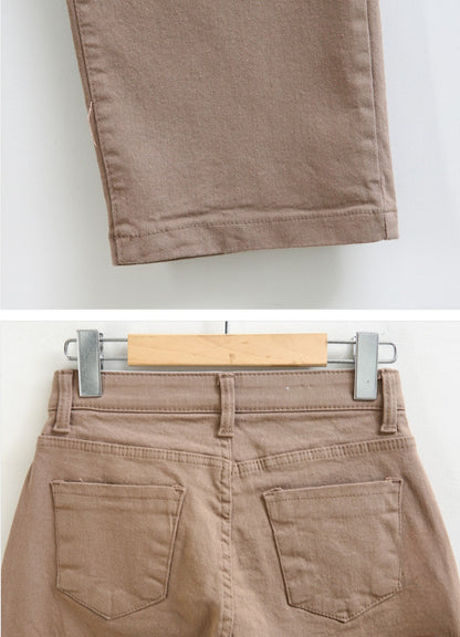 [기모] 코튼밴딩 일자핏 팬츠(XL-3XL)