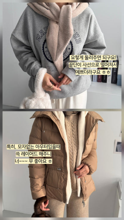 도톰 후드머플러 넥워머 바라클라바