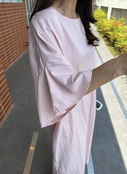 썸머 바스락 라운드 원피스