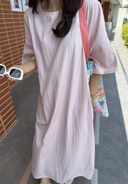 썸머 바스락 라운드 원피스