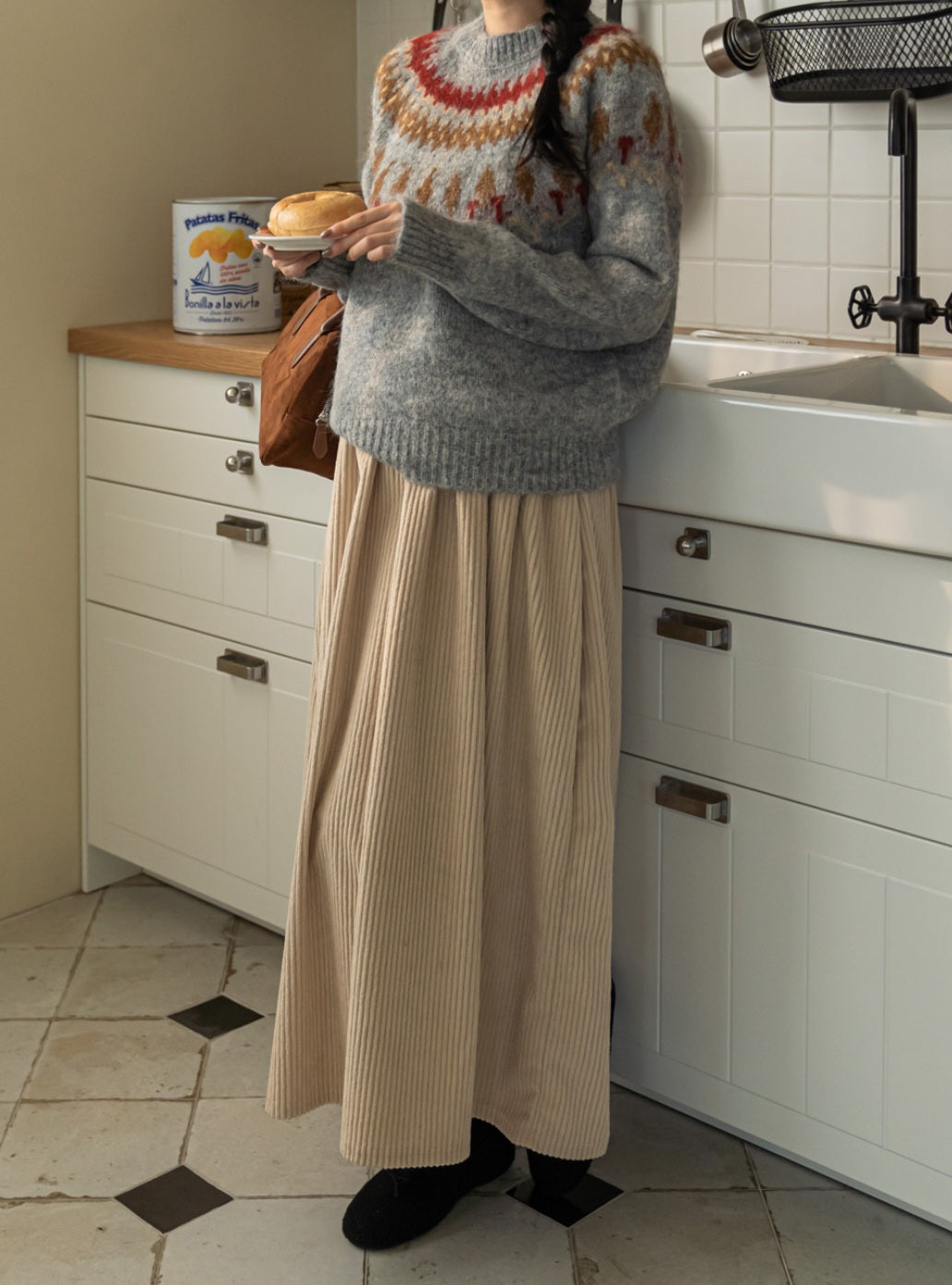 골덴 레이어드 나시원피스