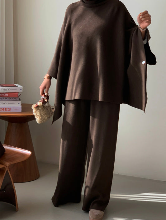 터틀넥 케이프 세트