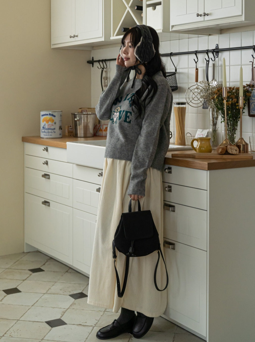 골덴 레이어드 나시원피스