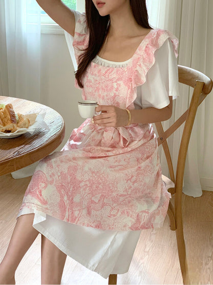 뜨왈 프릴 앞치마