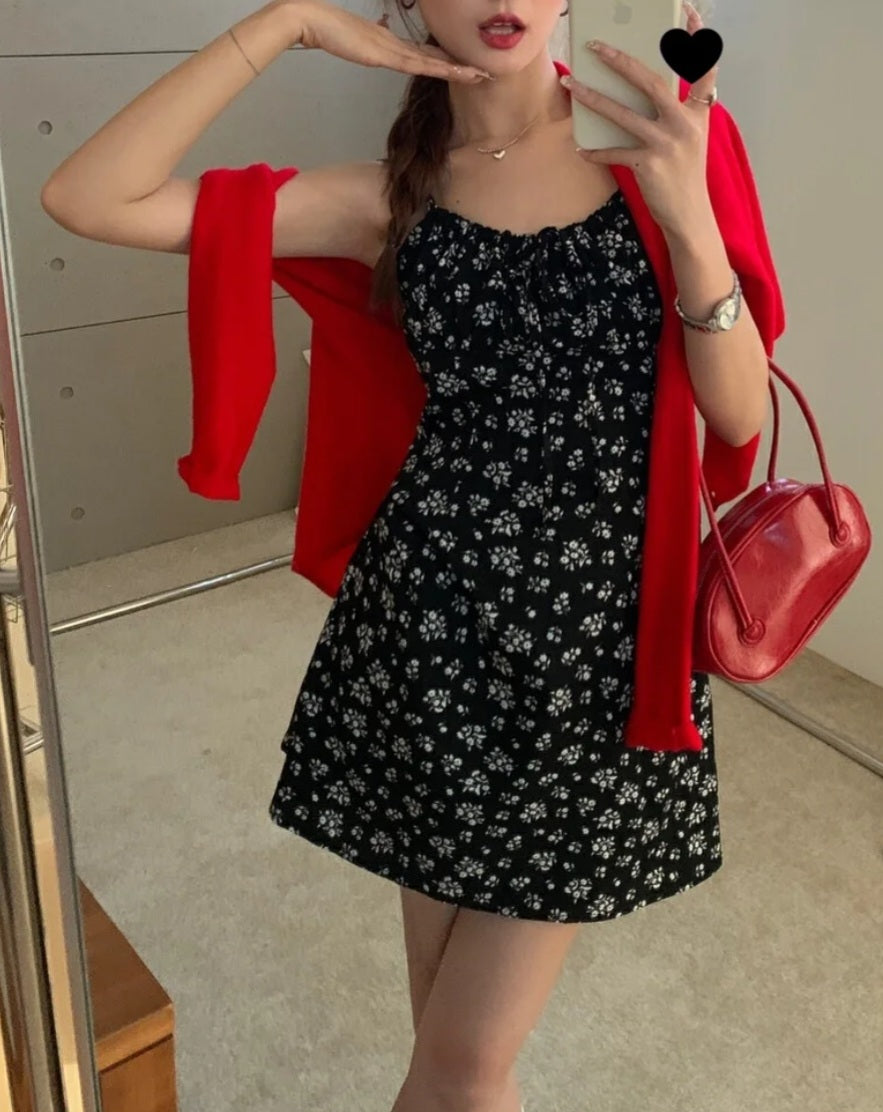 플라워 미니 나시원피스