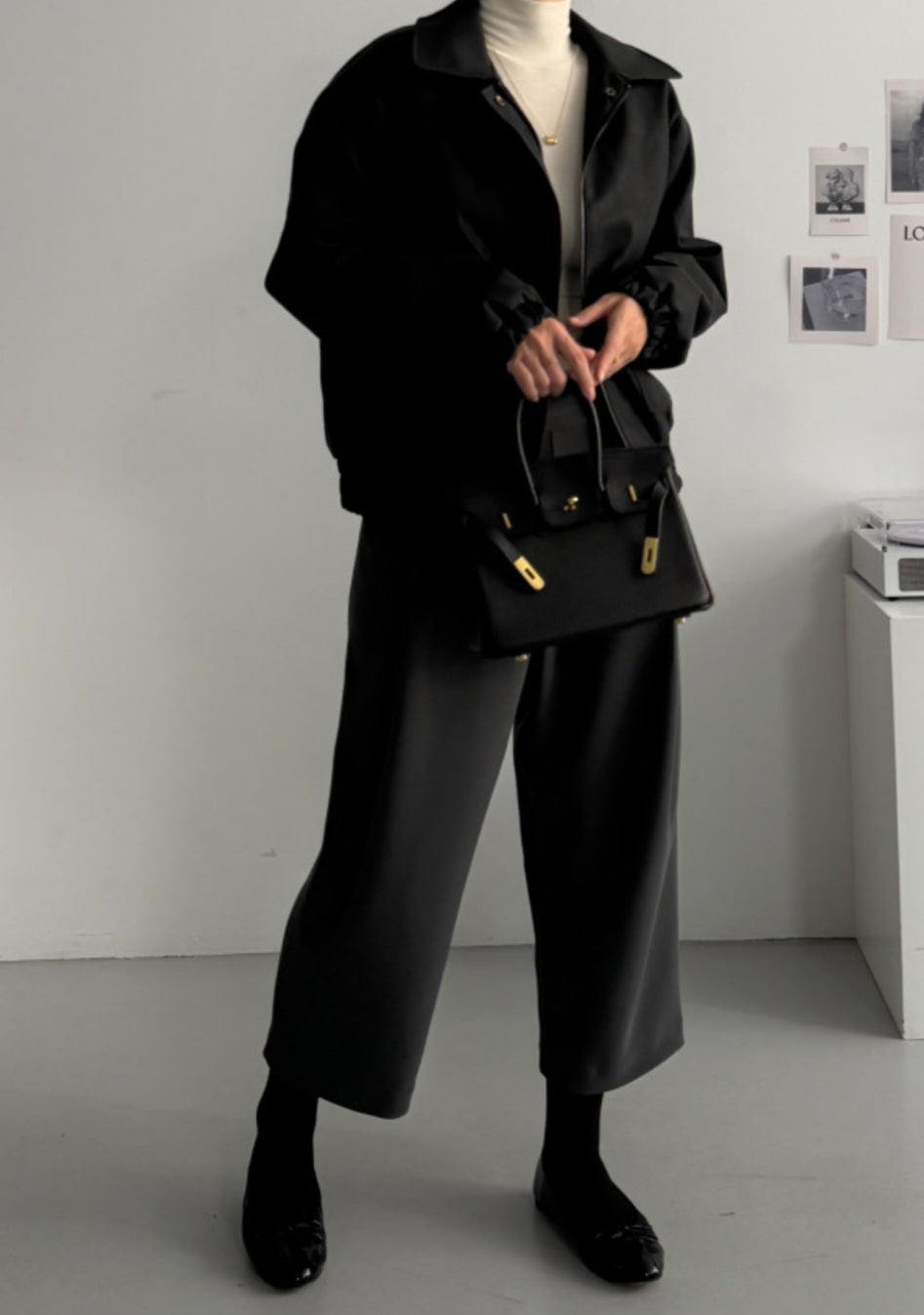 멋스러운 스판 밴딩 배기슬랙스