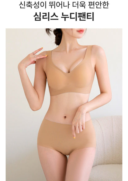 심리스 젤리밀착 리프트업 볼륨 브라팬티 Set [M-5XL]