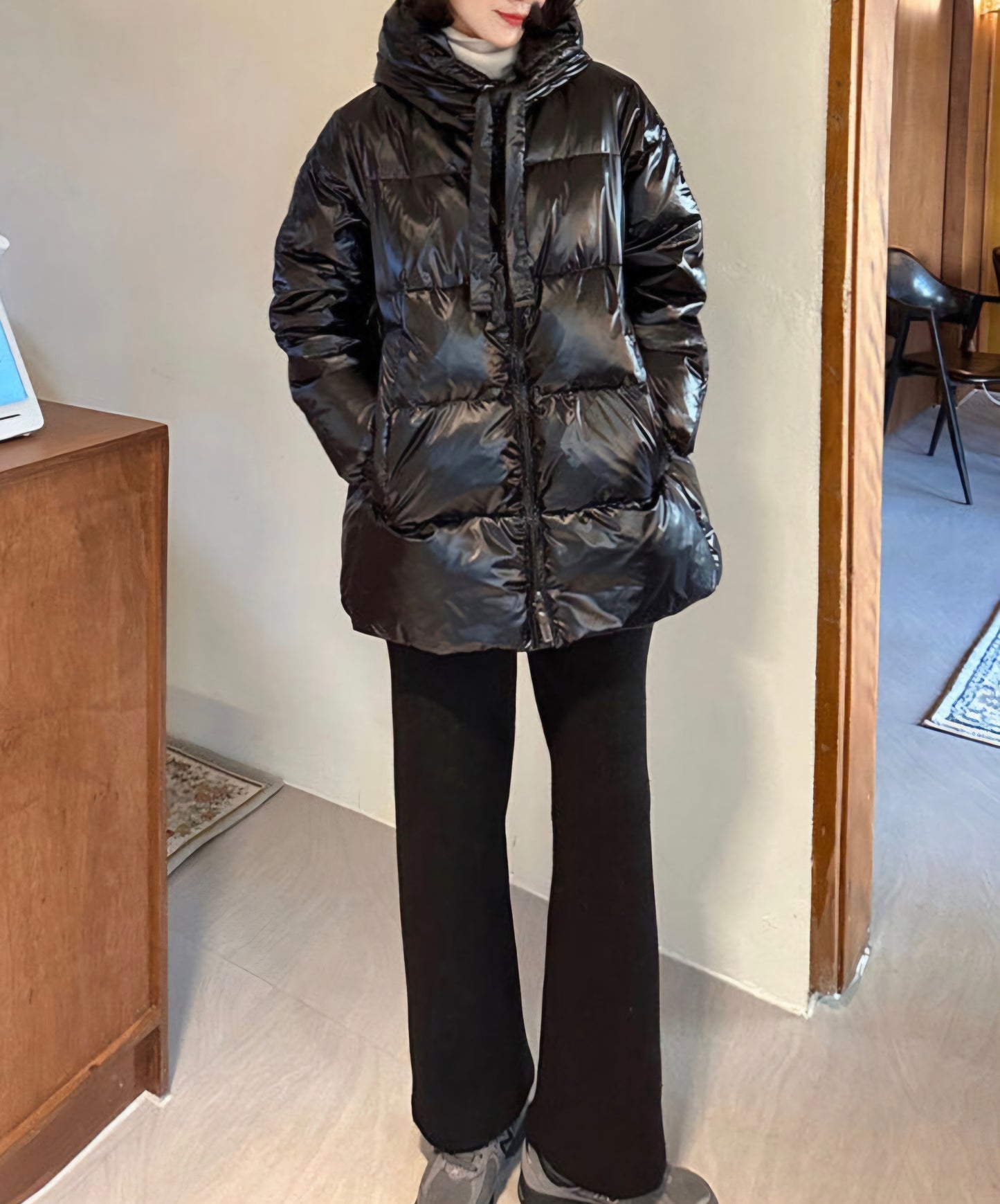 아방 패딩 duck down 100%