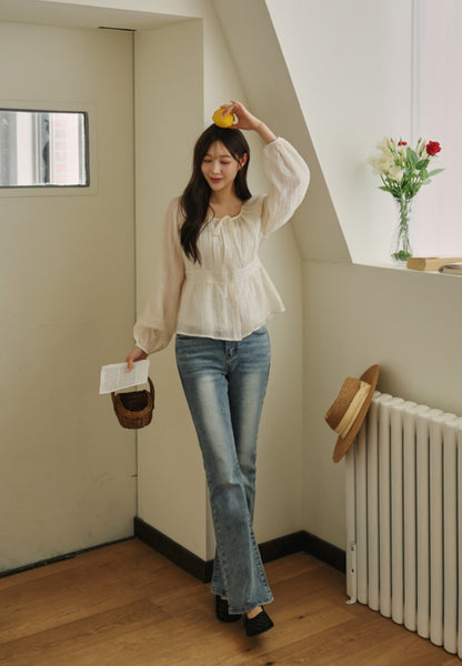 ⏩️ 골반패드 3type 더블버튼 부츠컷데님