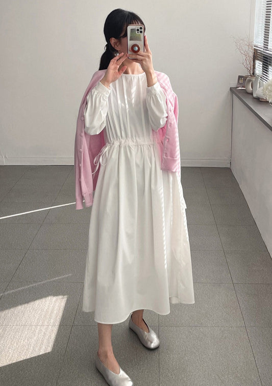 ⏩️핀턱 스트링 롱원피스