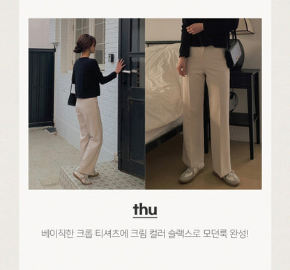 부츠컷 슬랙스 (기모)