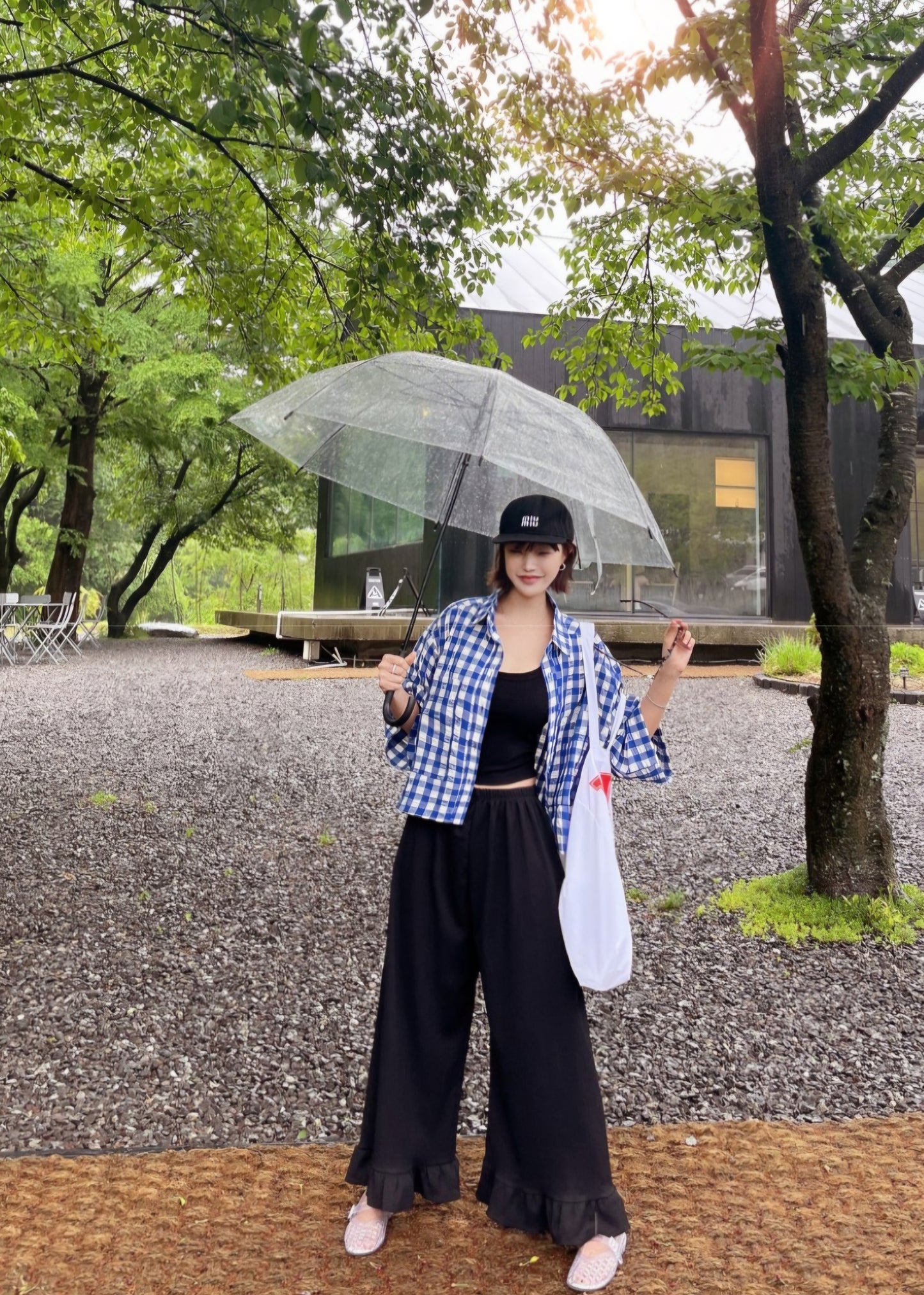 ☀️포켓 체크 셔츠