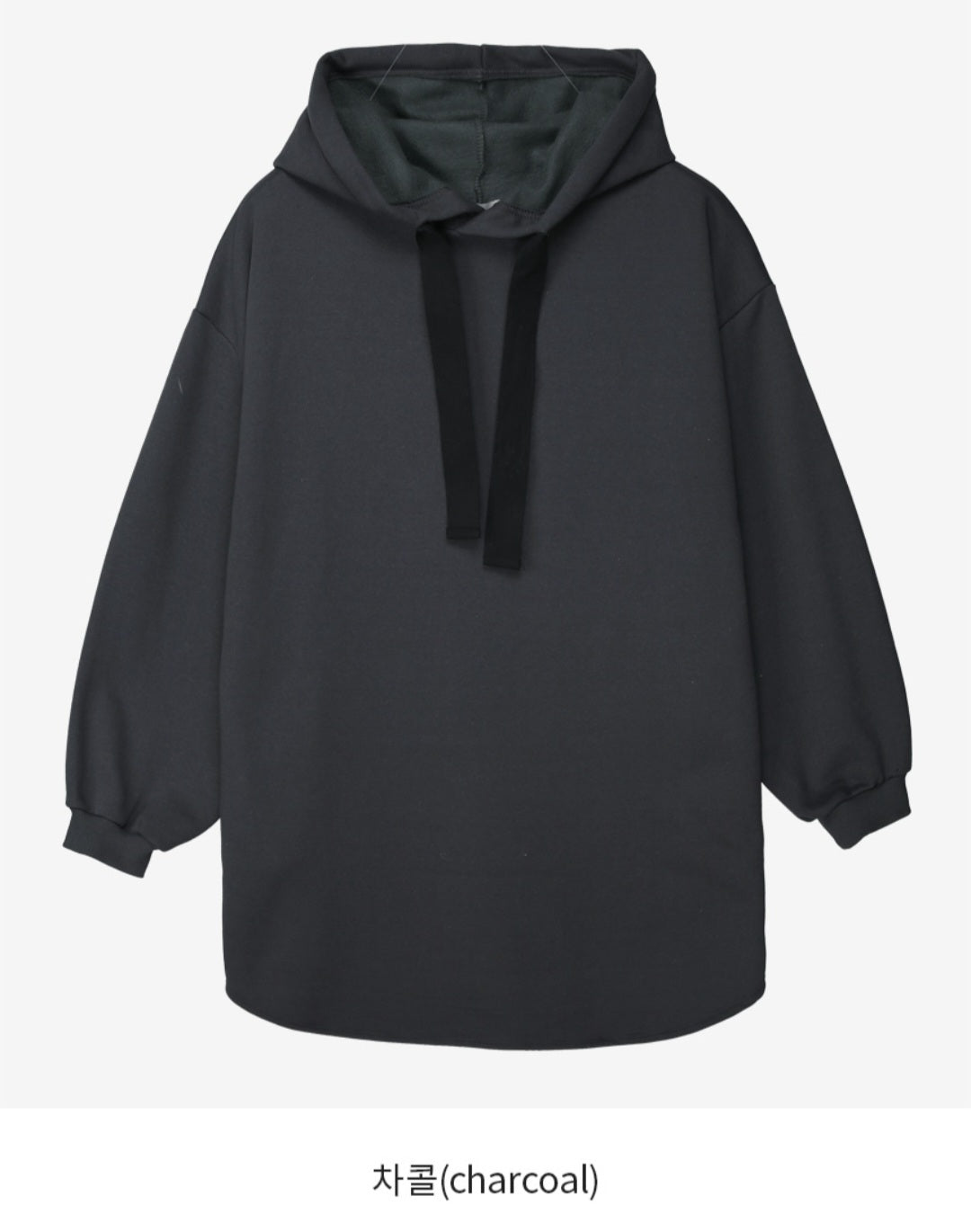 심플 후드박시핏 미니원피스