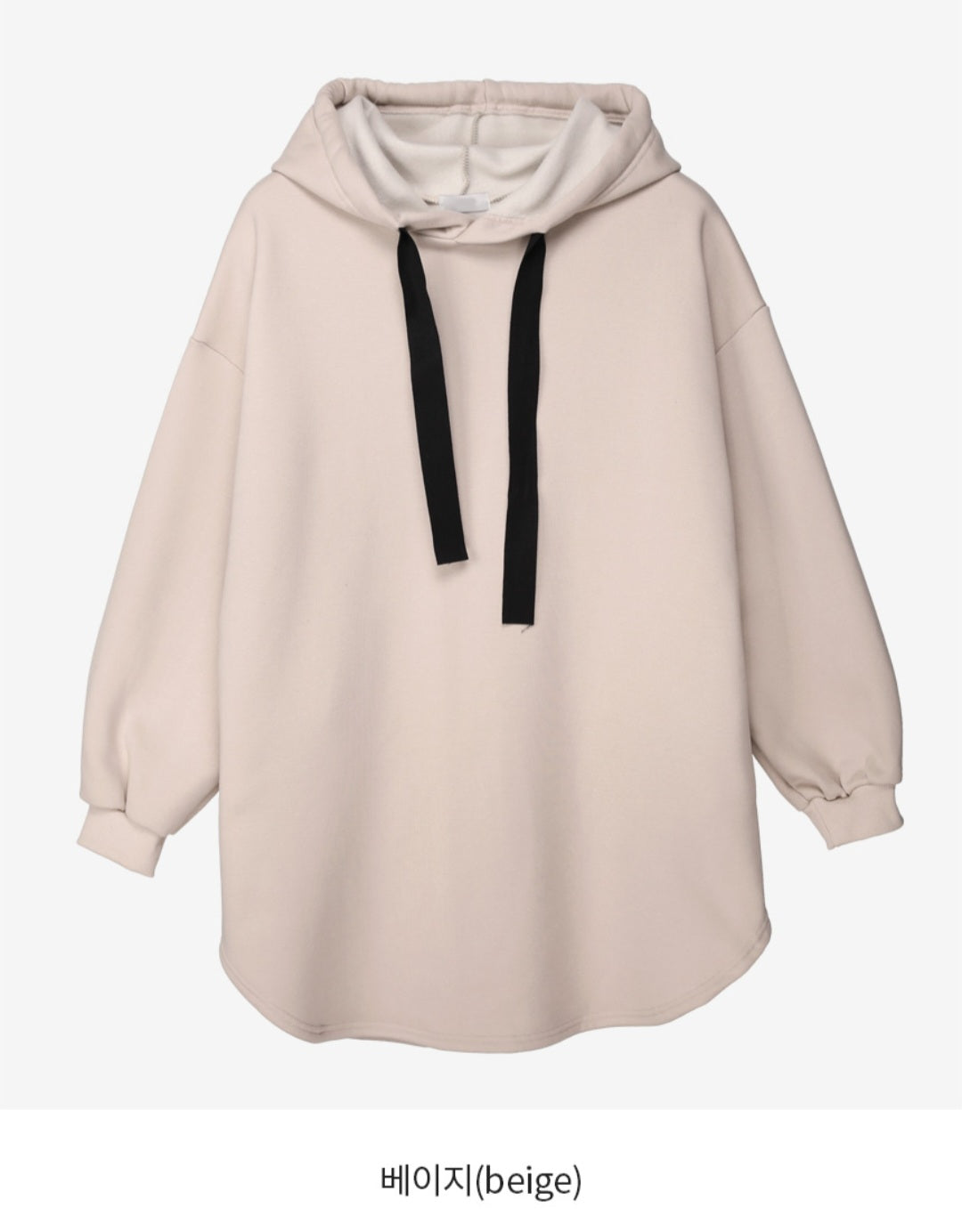 심플 후드박시핏 미니원피스