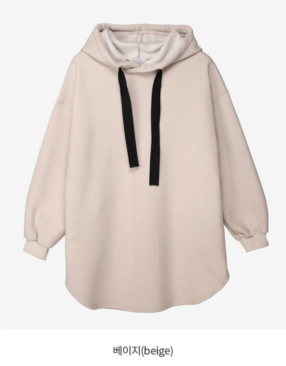 심플 후드박시핏 미니원피스