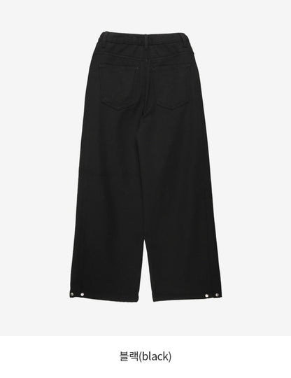 (NEW) 폴딩 코튼 와이드 청바지 S-2XL 3단기장