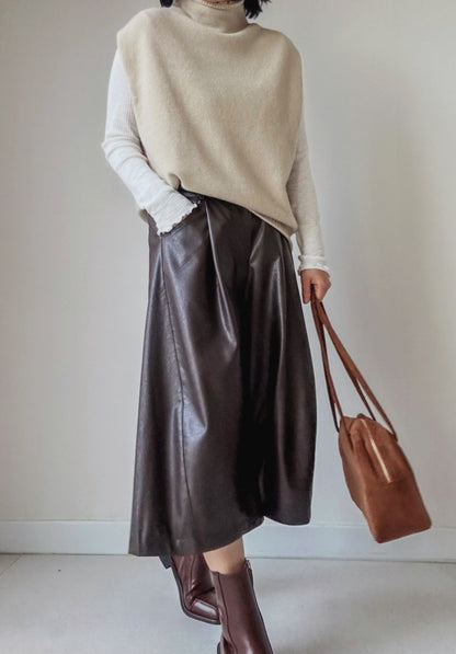 (NEW) 돌돌이 반폴라 니트조끼