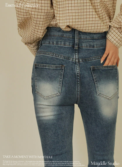 ⏩️ 골반패드 3type 더블버튼 부츠컷데님