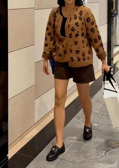 레오파드 가디건
