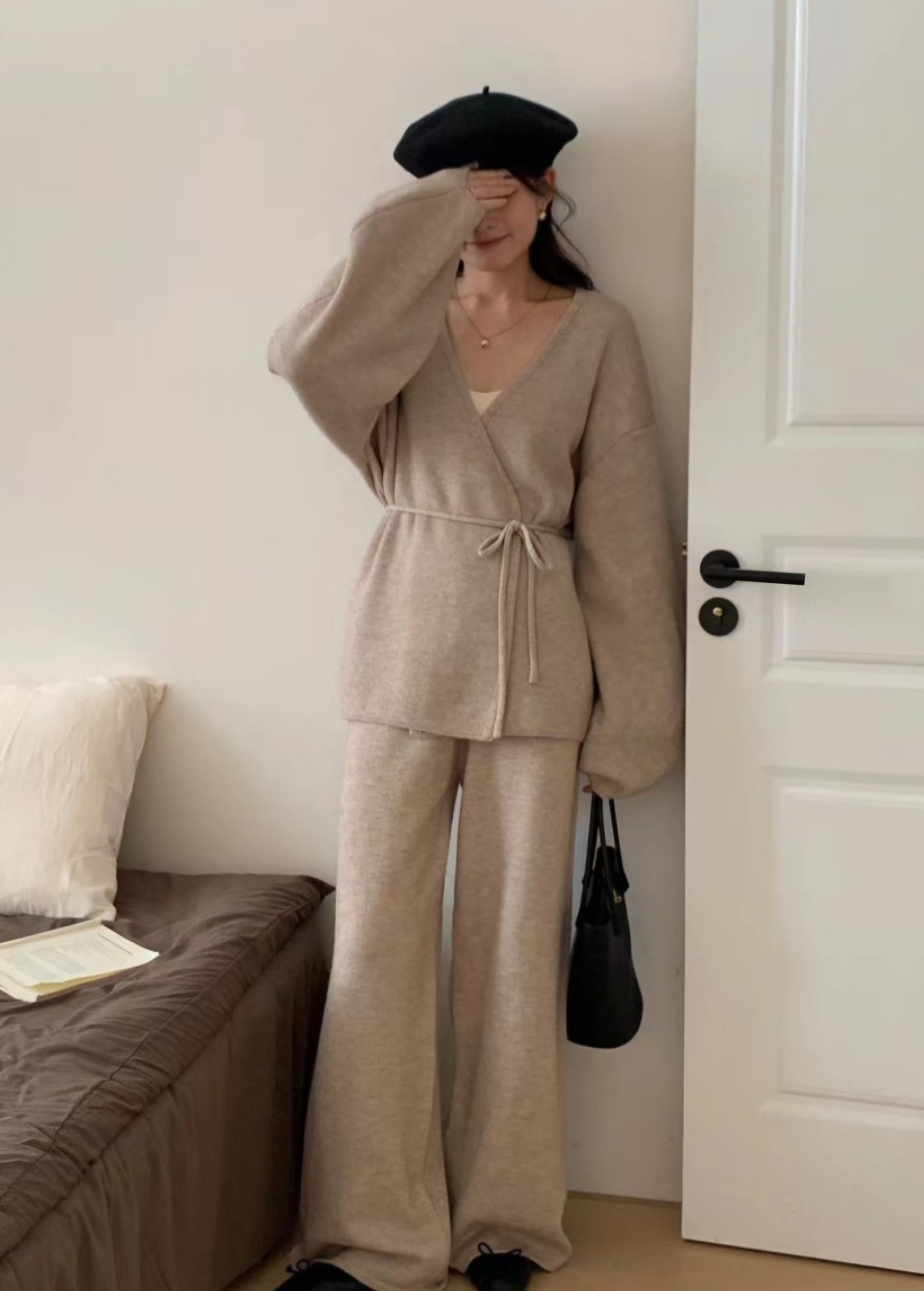 (NEW) 보들니트 벌룬가디건 팬츠 SET