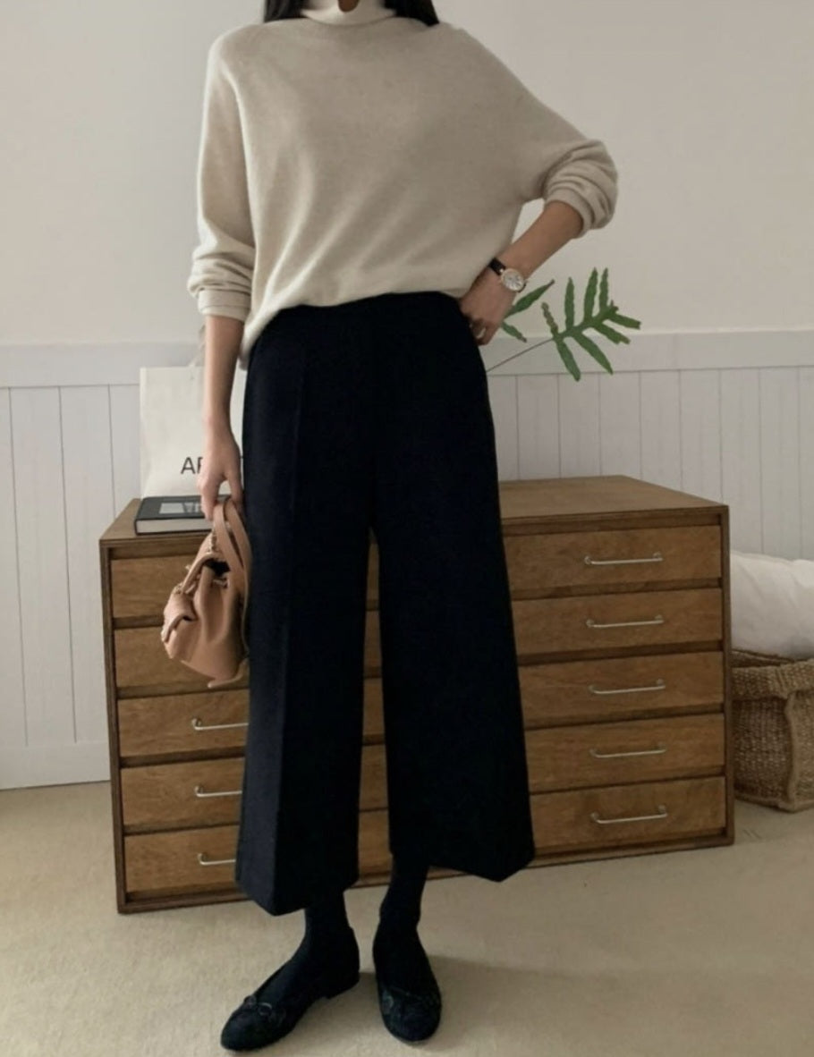 뒷밴딩 울팬츠 (8부~9부)