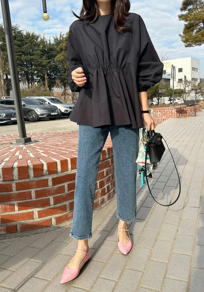 플레어 블라우스