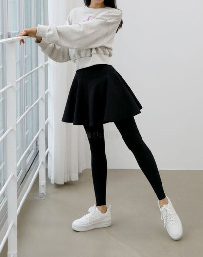 플레어 치마레깅스 약기모 (F~2XL)