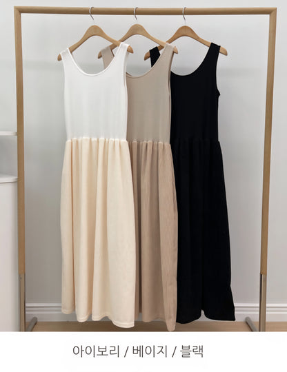 골덴 레이어드 나시원피스