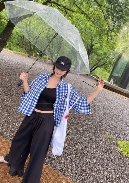 ☀️포켓 체크 셔츠