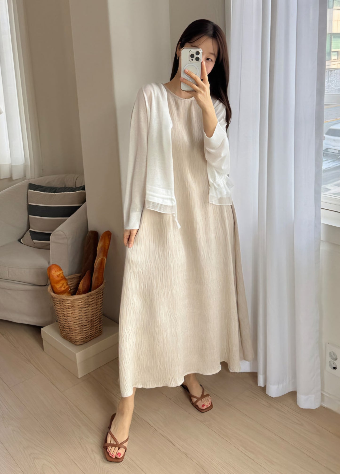 ☀️링클 나시 원피스
