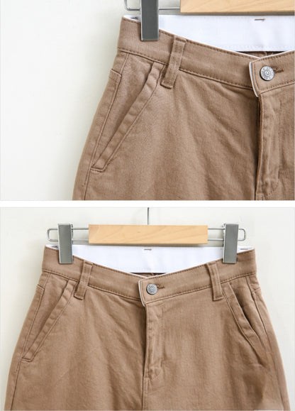 [기모] 코튼밴딩 일자핏 팬츠(XL-3XL)