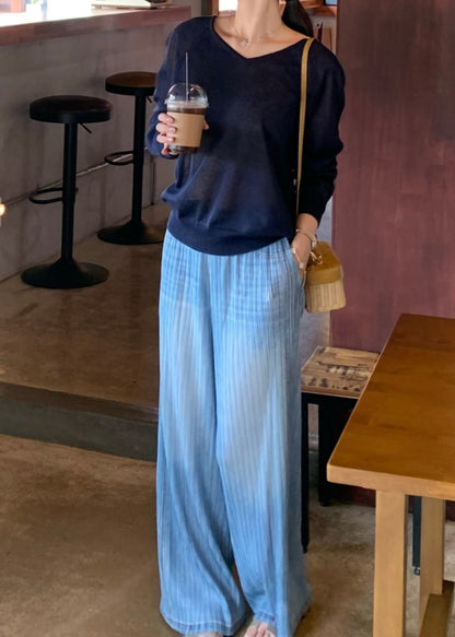 💐데님 플리츠 밴딩팬츠
