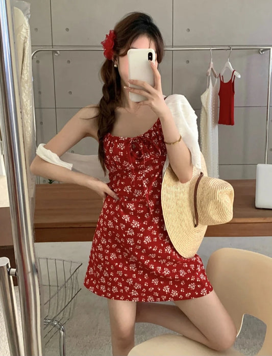 플라워 미니 나시원피스