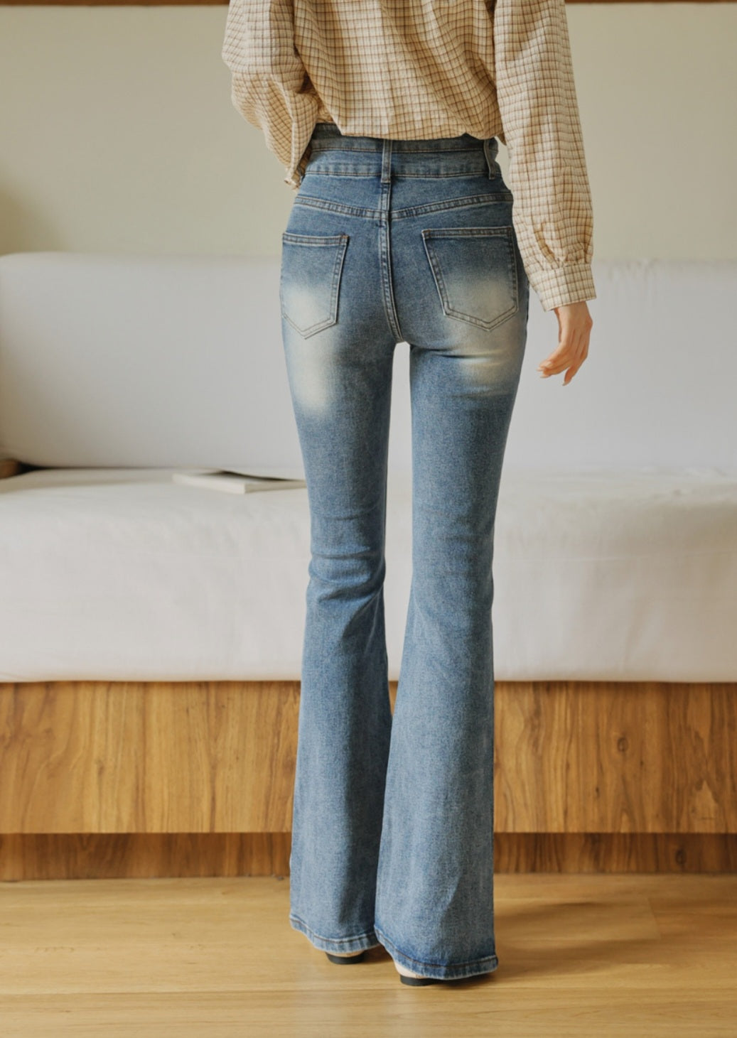 ⏩️ 골반패드 3type 더블버튼 부츠컷데님