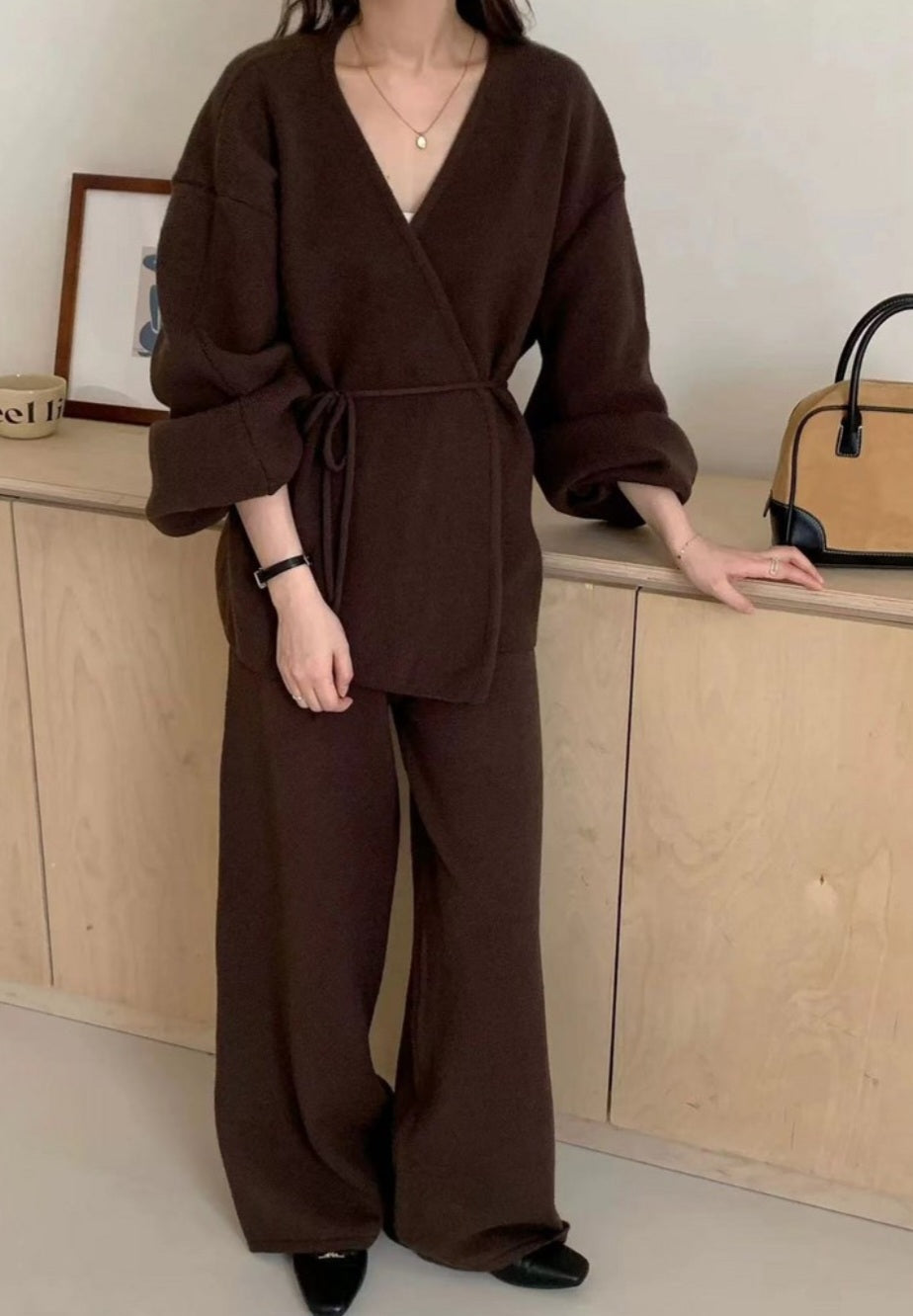 (NEW) 보들니트 벌룬가디건 팬츠 SET