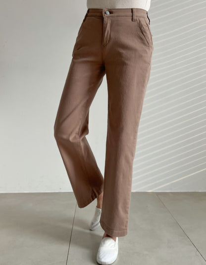 [기모] 코튼밴딩 일자핏 팬츠(XL-3XL)