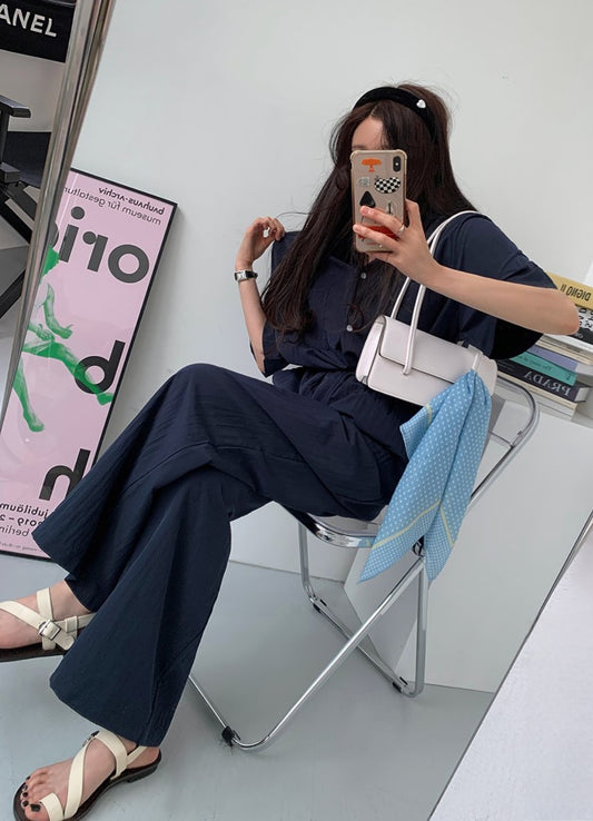 포멀셔츠 밴딩팬츠 Set