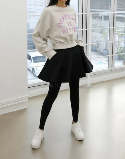 플레어 치마레깅스 약기모 (F~2XL)