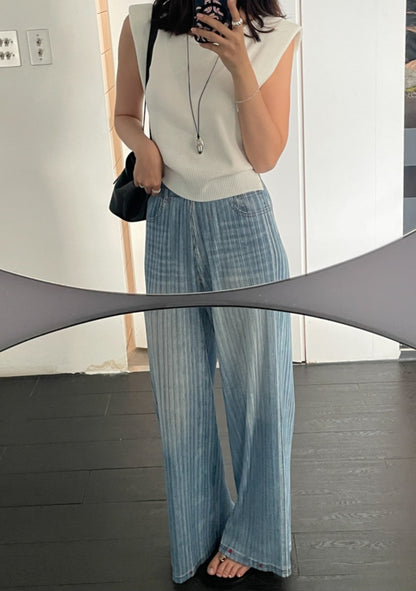 💐데님 플리츠 밴딩팬츠