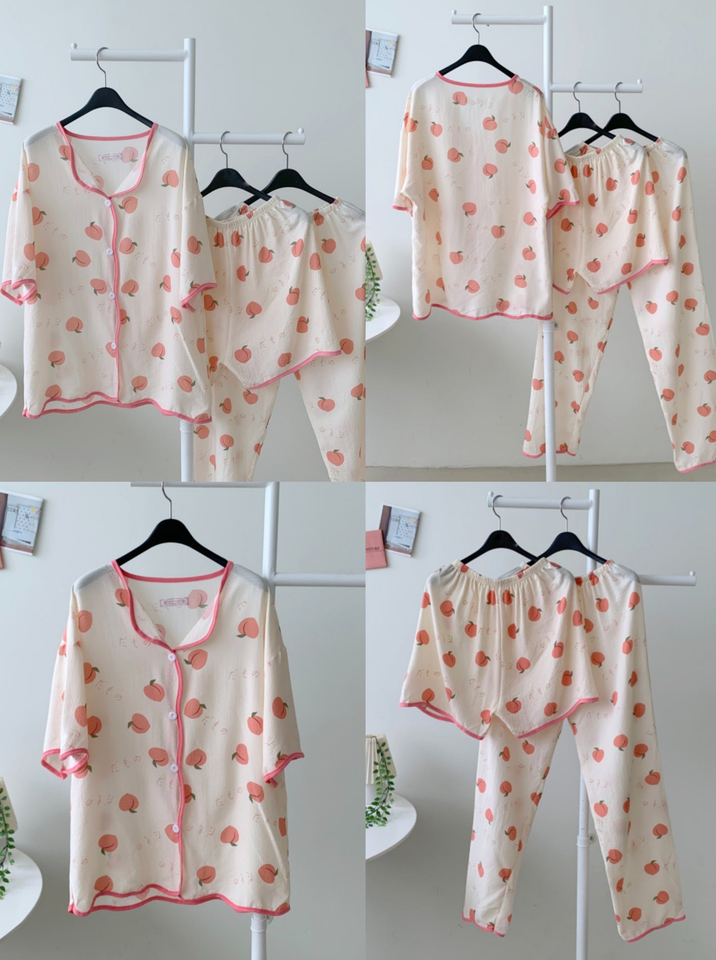 ⏩️ [기획상품] 꿀잠 지지미 홈웨어 잠옷 3pcs