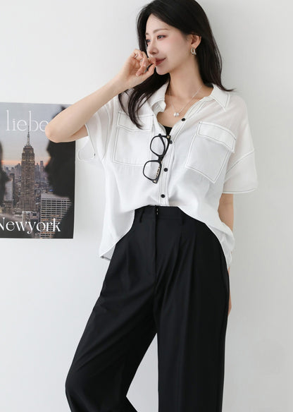 🧊 냉감 투핀턱 와이드 쿨슬랙스 [S-2XL]