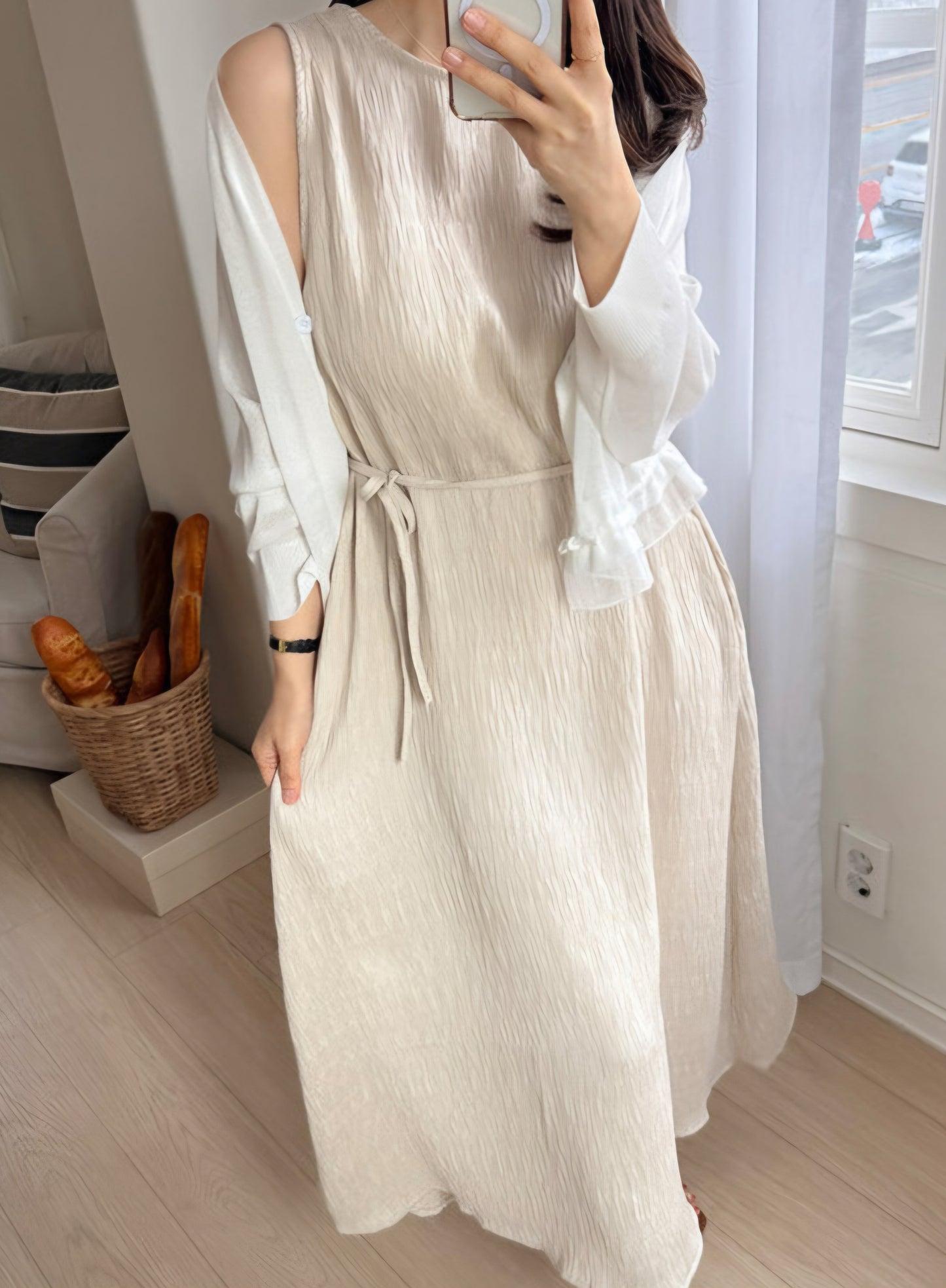☀️링클 나시 원피스