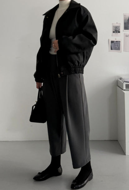 멋스러운 스판 밴딩 배기슬랙스