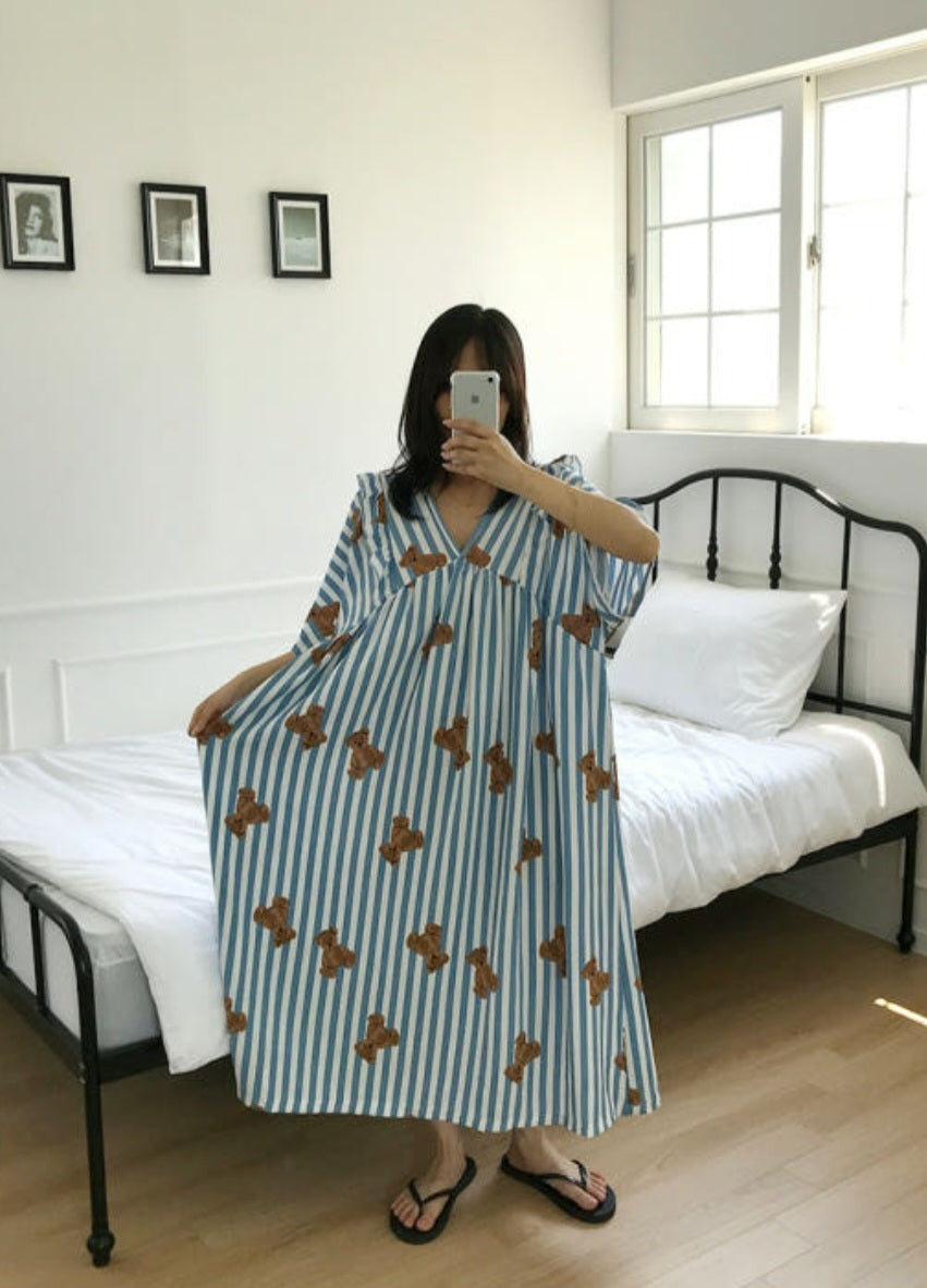 ☀️프릴 홈웨어 반팔 원피스